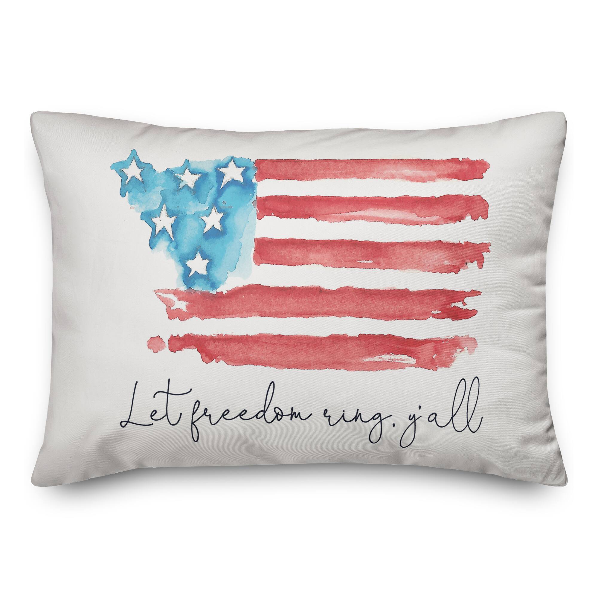 Let Freedom Ring Y'all Throw Pillow